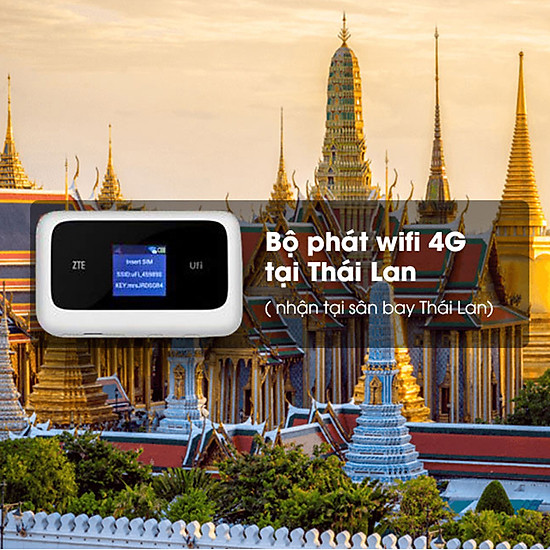 Bộ Phát Wifi 4G 1 Ngày Tại Thái Lan (Nhận Tại Sân Bay Ở Thái Lan)