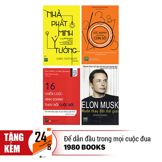 [Download Sách] Combo Khởi Nghiệp Như Elon Musk: Đam Mê, Sáng Tạo Và Thực Tế (Tặng Kèm 1 Cuốn 24/8 - Để Dẫn Đầu Trong Mọi Cuộc Đua)