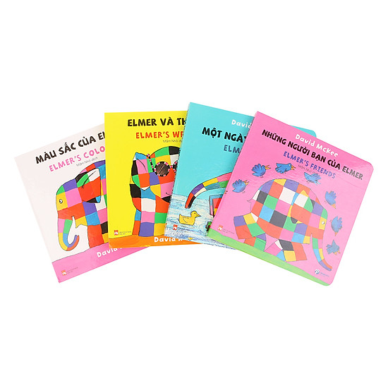 [Download Sách] Combo Elmer’s Board Book - Song Ngữ