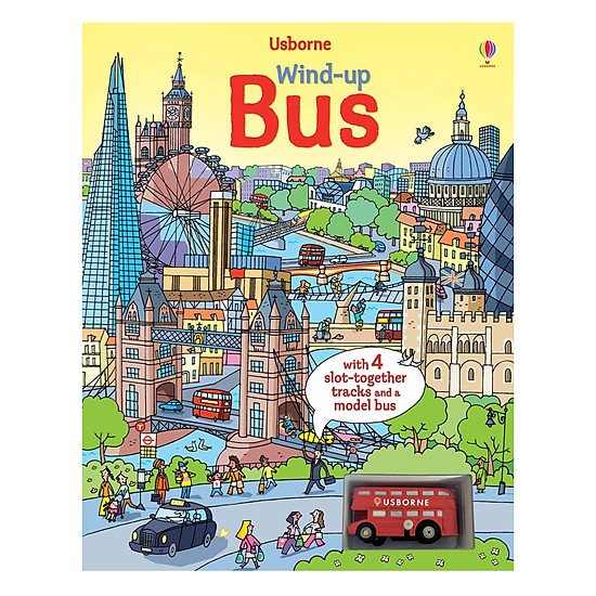 Wind-Up Bus Book With Slot-Together Tracks