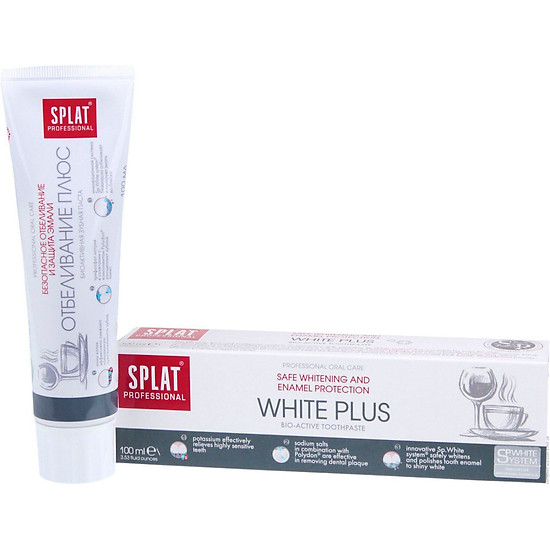 Kem Đánh Răng Splat White Plus Professional Series (100ml)