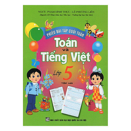 Phiếu Bài Tập Cuối Tuần Toán Và Tiếng Việt Lớp 5 (Tập 2)
