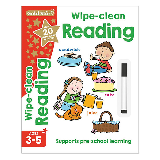 Gold Stars - Wipe - Clean Reading Ages 3-5