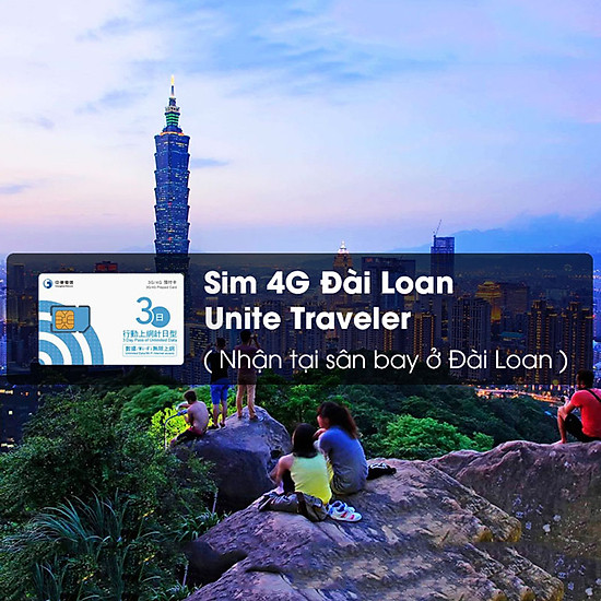 Sim 4G Đài Loan Unite Traveler (Nhận Tại Sân Bay Ở Đài Loan)