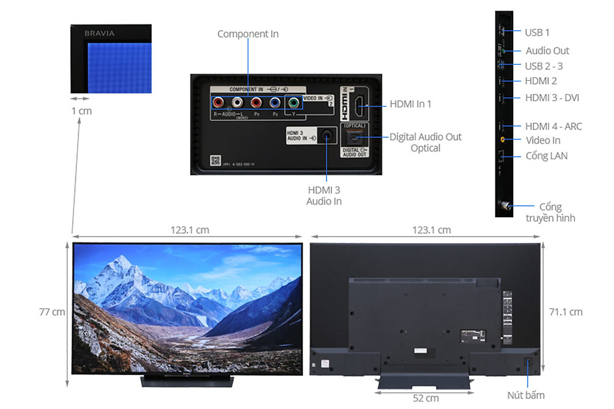 Smart Tivi 4K Sony 75 inch KD-75X8500D