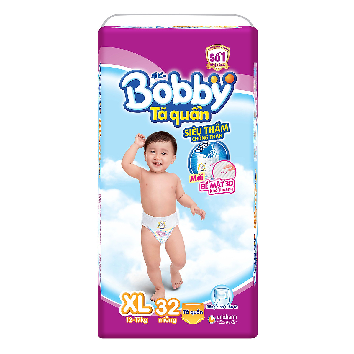 Tã Quần Bobby Gói Đại XL32