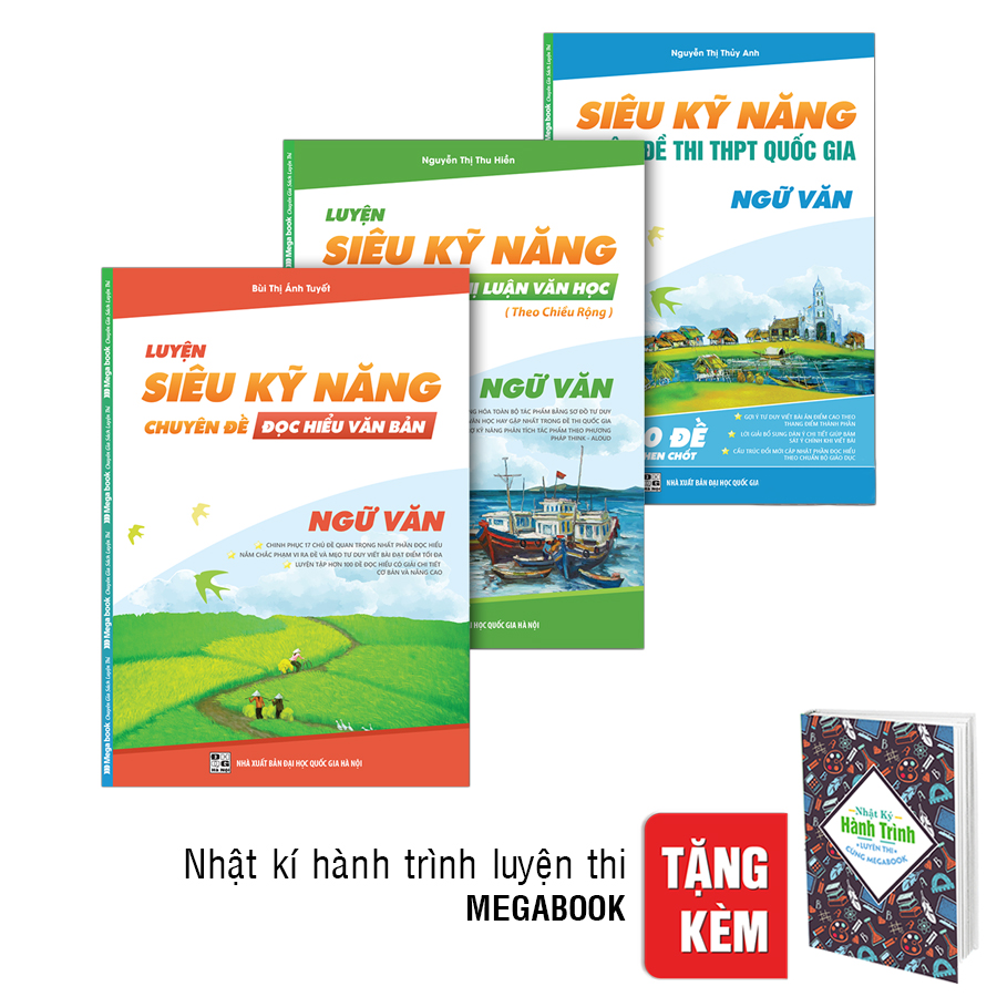 Bìa sách Combo Siêu Kỹ Năng Ngữ Văn (Tặng Kèm Nhật Kí Hành Trình Luyện Thi)