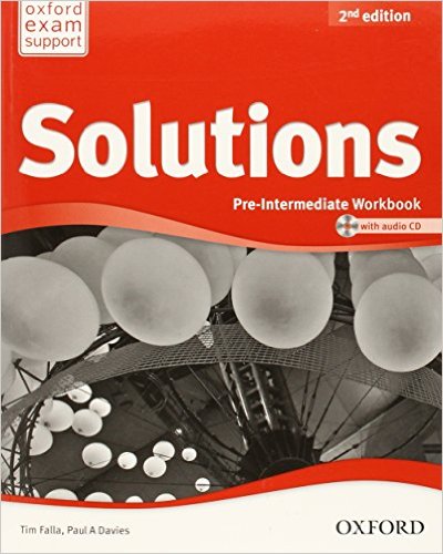 Bìa sách Solutions (2 Ed.) Pre-Inter: Workbook And Audio CD Pack - Paperback