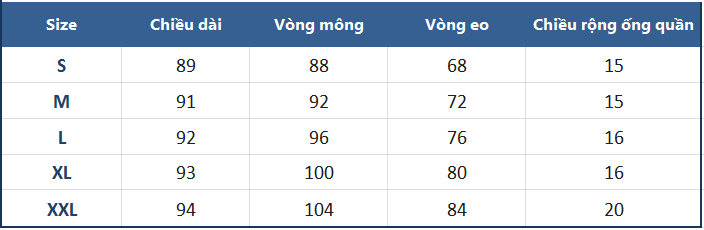 Quần Jeans Baggy Lưng Thun A91 JEANS WBGBS001ME - Xanh