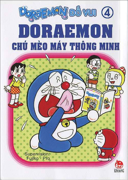 Bìa sách Đôraemon Đố Vui- Đôraemon Chú Mèo Máy Thông Minh - Tập 4