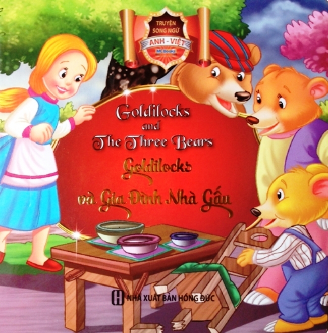 Bìa sách Goldilocks Và Gia Đình Nhà Gấu (Song Ngữ Anh - Việt)