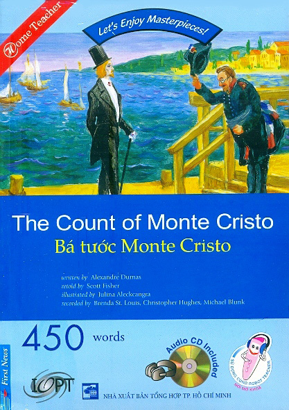 Bìa sách Happy Reader - Bá Tước Monte Cristo - Kèm 1 CD