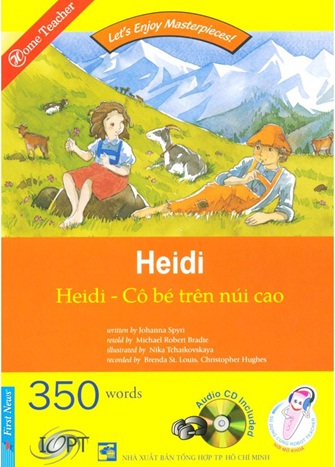 Bìa sách Happy Reader - Cô Bé Trên Núi Cao - Kèm 1 CD
