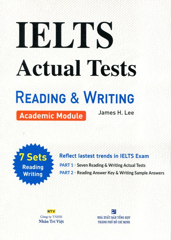 Bìa sách IELTS Actual Test Reading  Writing (Không CD)