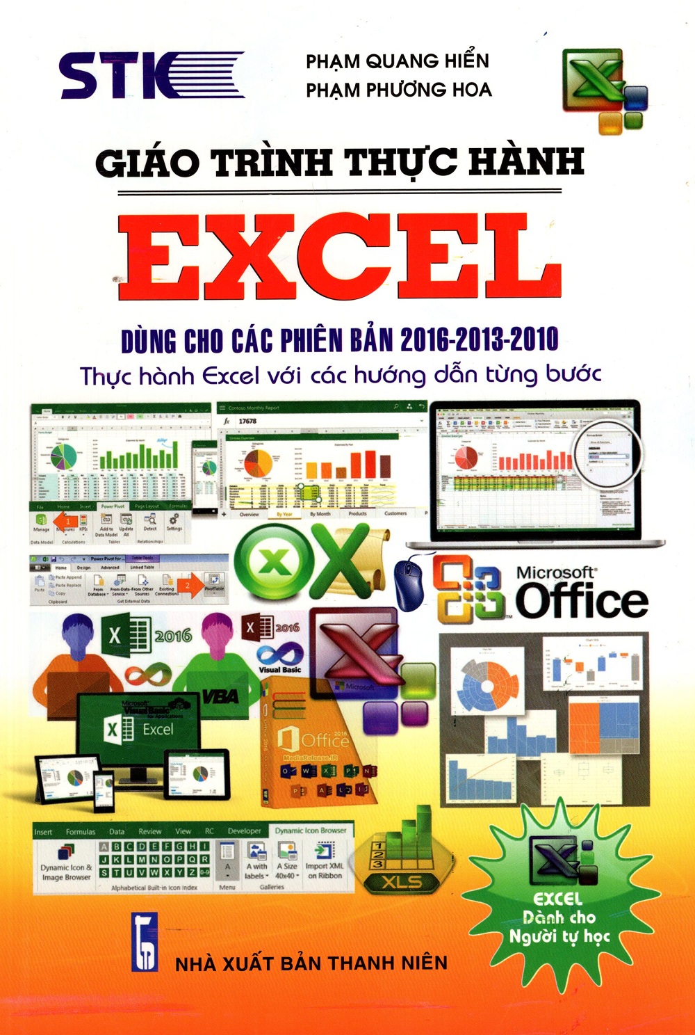 Bìa sách Giáo Trình Thực Hành Excel Dùng Cho Các Phiên Bản 2016 - 2013 - 2010