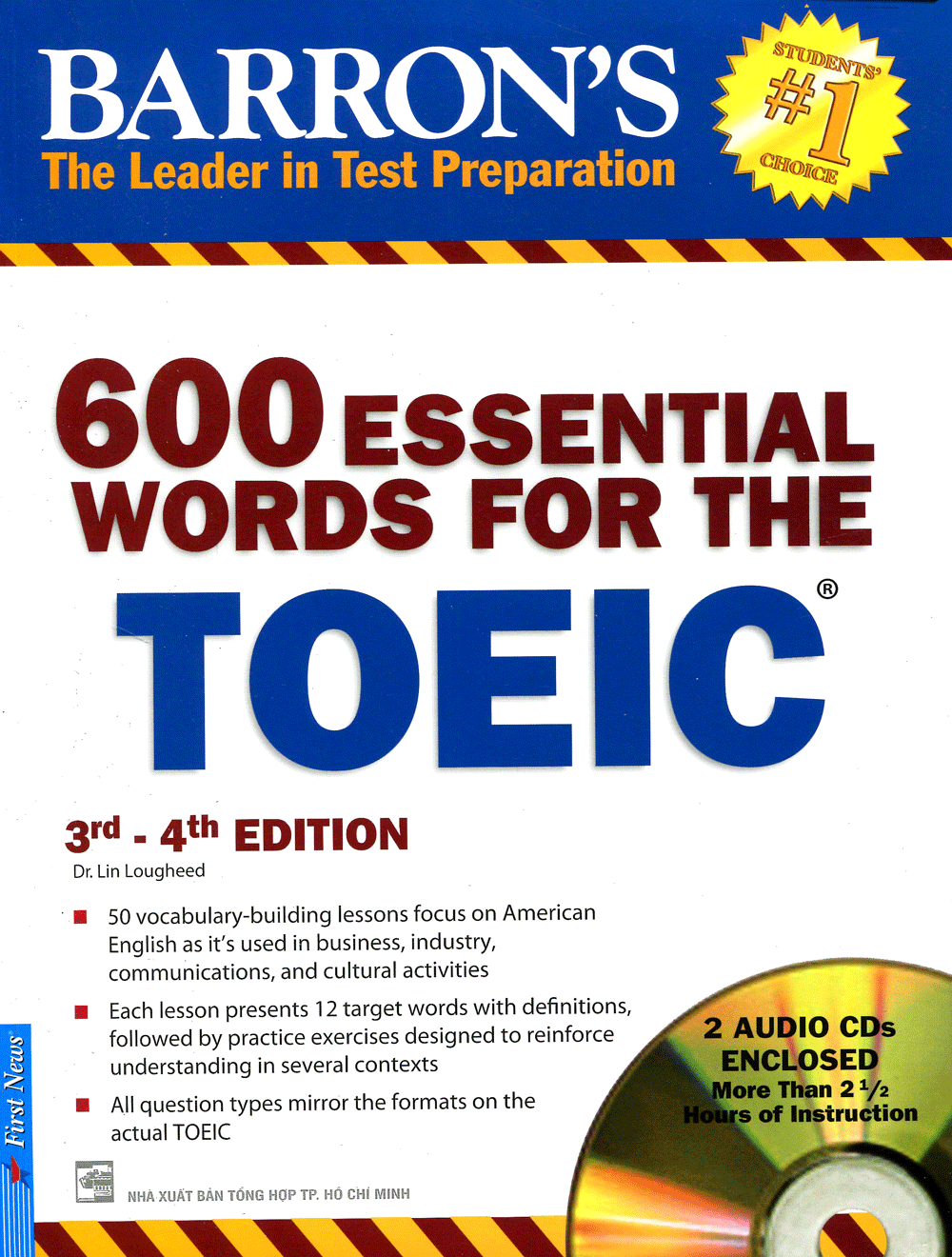 Bìa sách 600 Essential Words For The Toeic (3rd - 4th) (Không Kèm CD) - Tái Bản