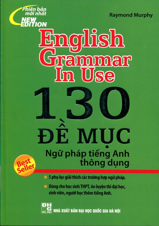 Bìa sách 130 Đề Mục Ngữ Pháp Tiếng Anh Thông Dụng (Tái Bản 2015 - Không CD)