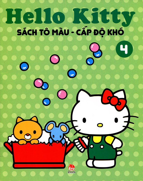 Bìa sách Hello Kitty - Sách Tô Màu Cấp Độ Khó (Tập 4)