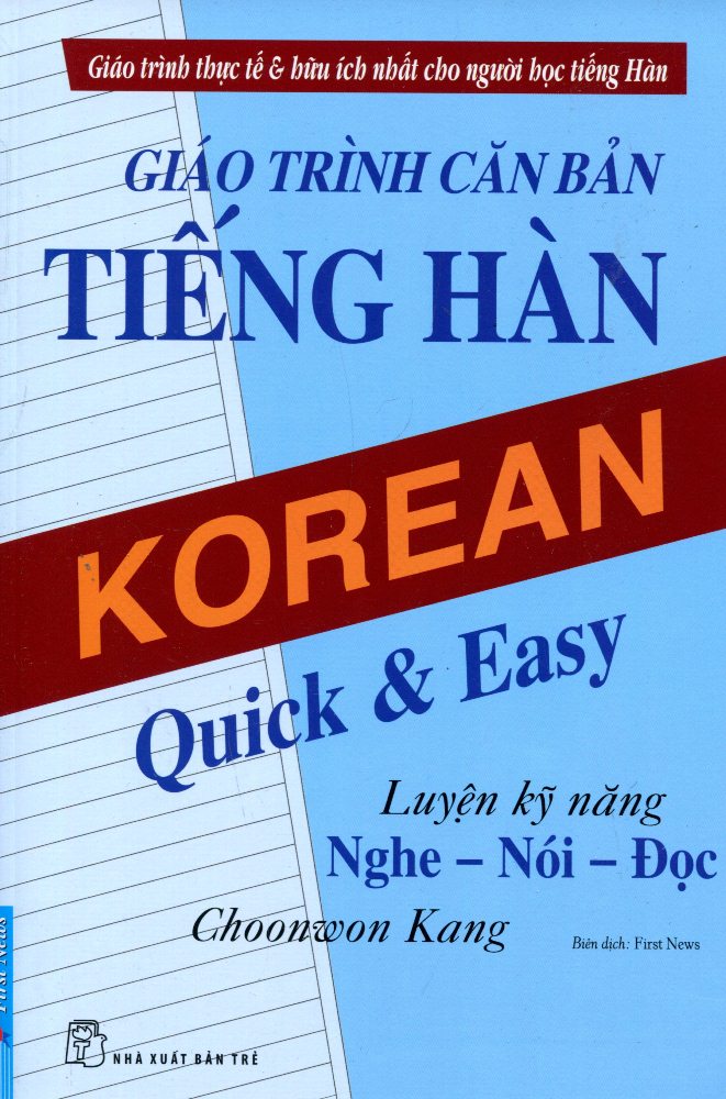 Bìa sách Giáo Trình Căn Bản Tiếng Hàn (Tái Bản)