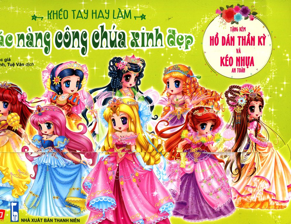 Bìa sách Túi Khéo Tay - Các Nàng Công Chúa Xinh Đẹp (Tặng Kèm Hồ Dán Và Kéo An Toàn)