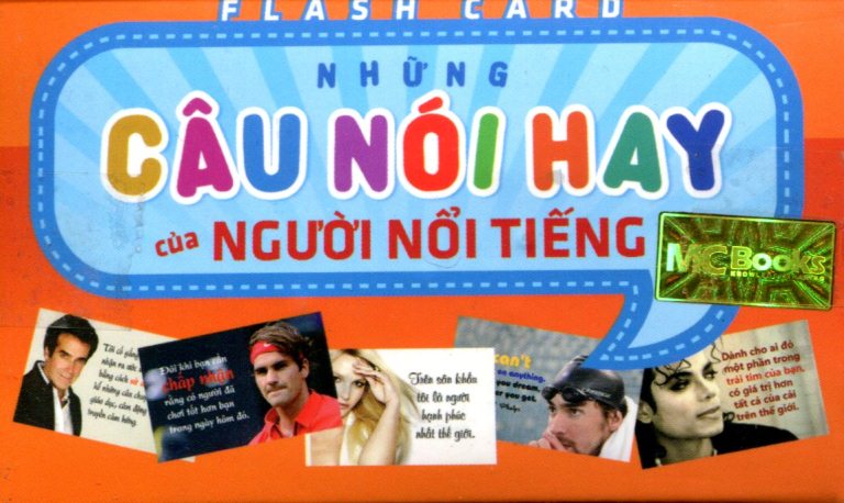 Bìa sách Hộp Flash Card Những Câu Nói Hay Của Người Nổi Tiếng (Song Ngữ Anh - Việt)