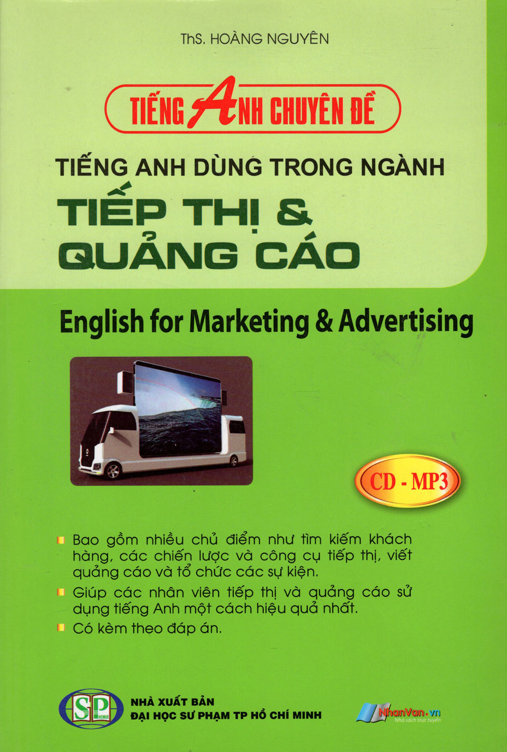 Bìa sách Tiếng Anh Chuyên Đề - Tiếng Anh Trong Ngành Tiếp Thị Quảng Cáo (Kèm CD)