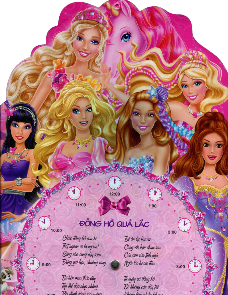 Bìa sách Đồng Hồ Barbie Xinh Đẹp