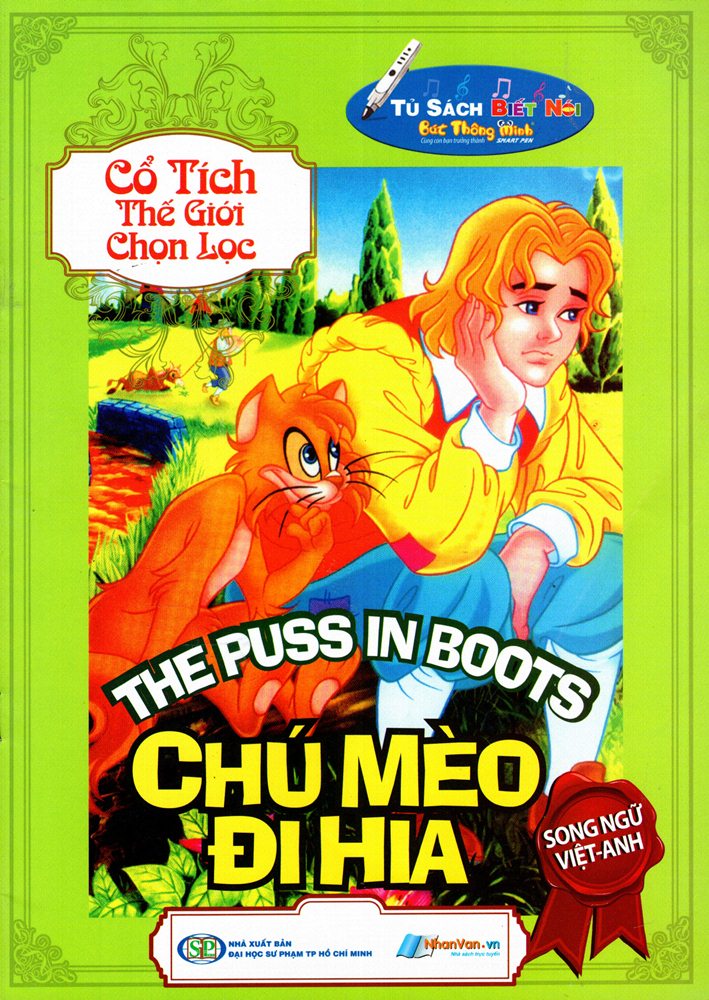 Bìa sách Cổ Tích Thế Giới Chọn Lọc - Chú Mèo Đi Hia (Song Ngữ Việt - Anh)