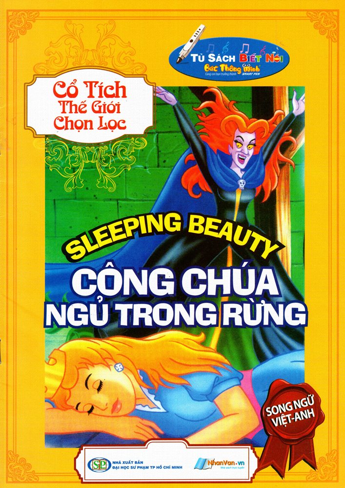 Bìa sách Cổ Tích Thế Giới Chọn Lọc - Công Chúa Ngủ Trong Rừng (Song Ngữ Việt - Anh)