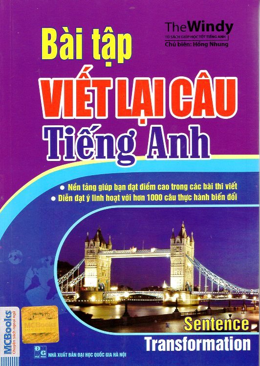 Bìa sách Bài Tập Viết Lại Câu Tiếng Anh (Tái Bản 2015)