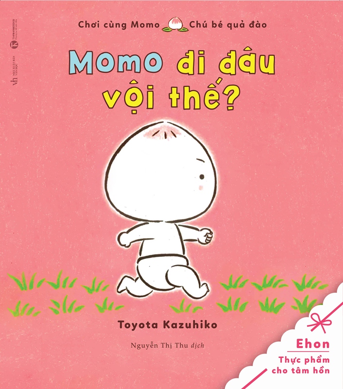 Bìa sách Tủ Sách Ehon: Chơi Cùng Momo - Chú Bé Quả Đào: Momo Đi Đâu Vội Thế?