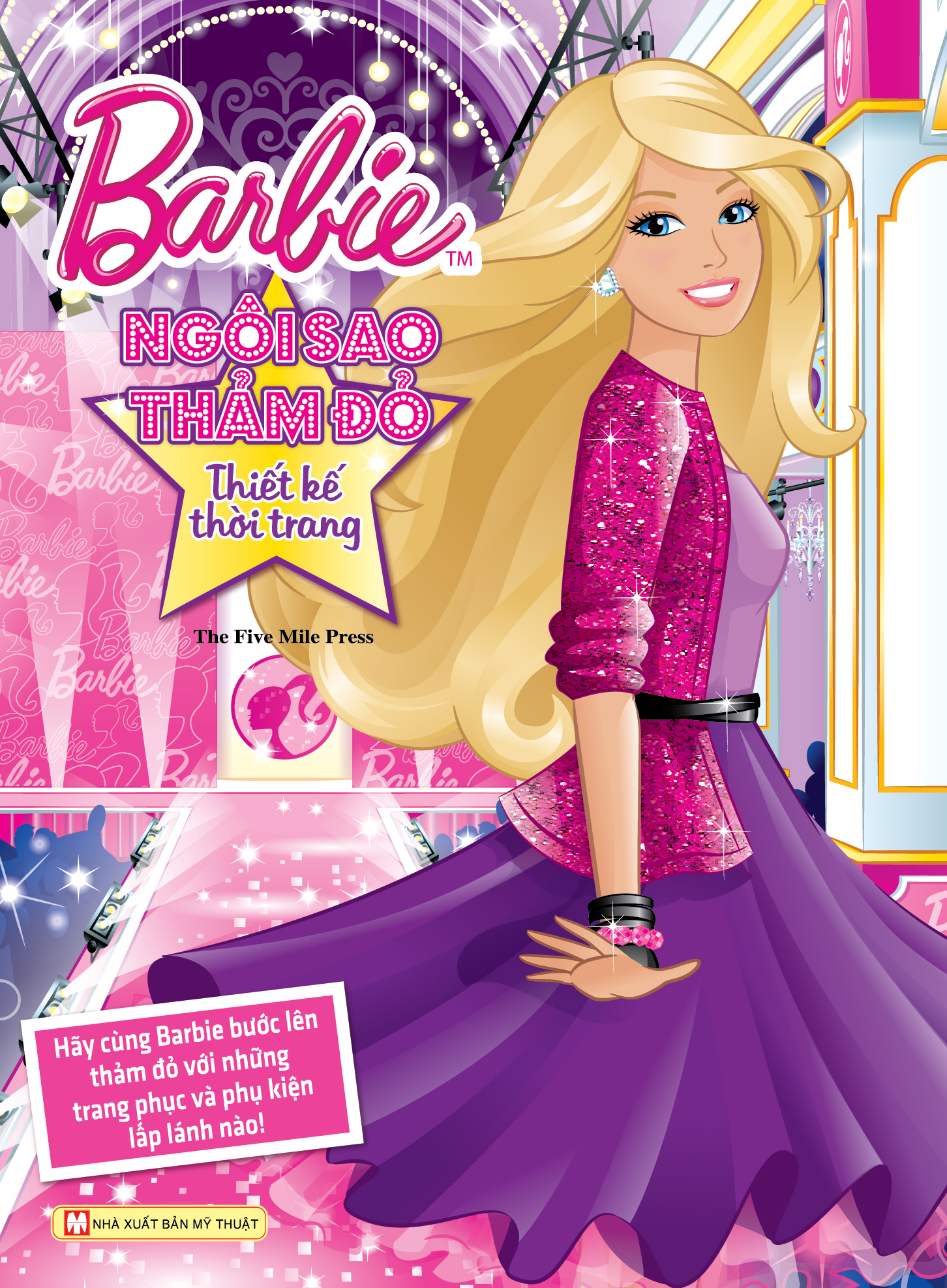 Bìa sách Barbie Thiết Kế Thời Trang - Ngôi Sao Thảm Đỏ