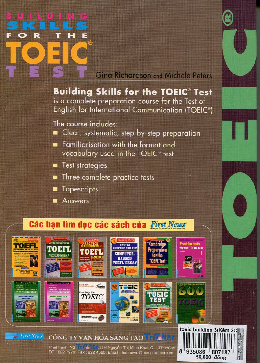 Bìa sách Building Skills For The TOEIC Test - Chương Trình Luyện Thi TOEIC (Kèm CD)