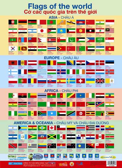 Bạn đang muốn tìm hiểu về cờ các quốc gia trên thế giới? Cuốn sách Poster Lớn – Cờ Các Quốc Gia Trên Thế Giới (2014) sẽ giúp bạn có được kiến thức toàn diện về các cờ quốc gia và được cập nhật với các hình ảnh mới nhất về các cờ châu đại dương. Hãy đến với chúng tôi để tìm hiểu thêm!