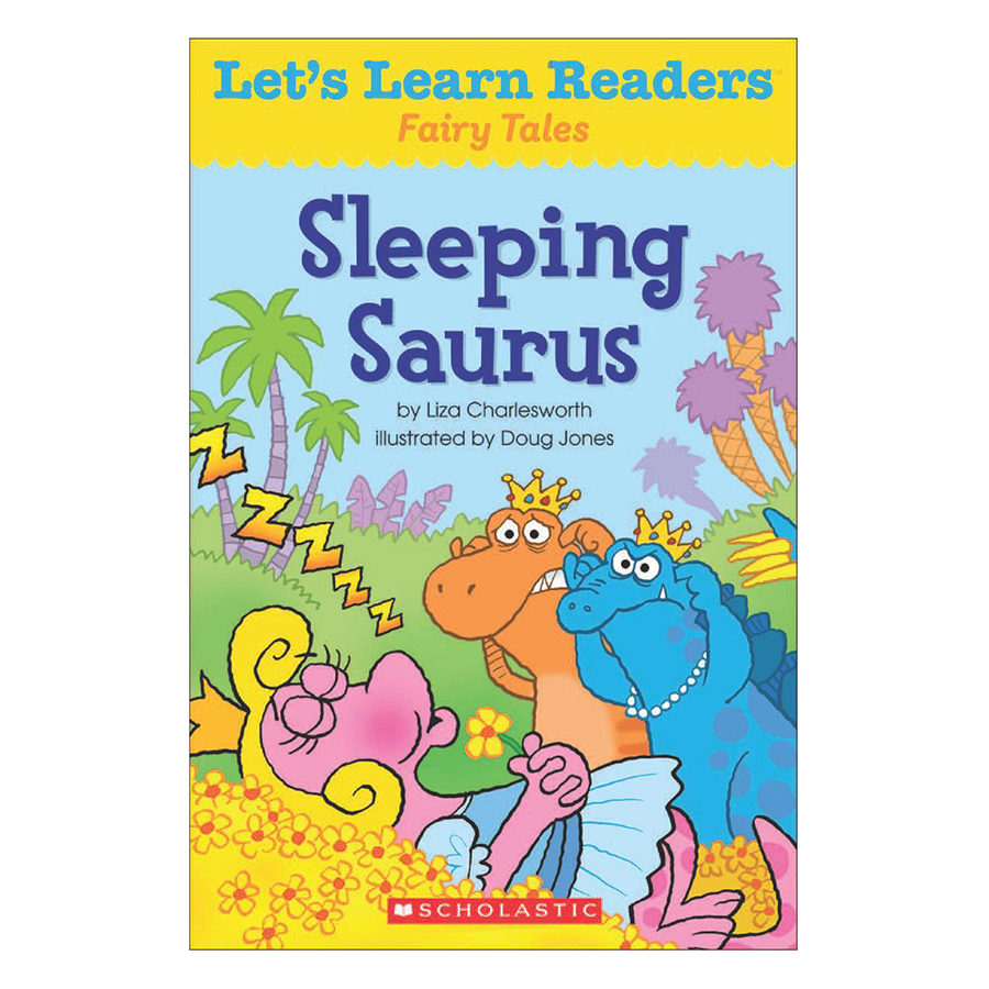 Bìa sách Lets Learn Readers: Sleeping Saurus