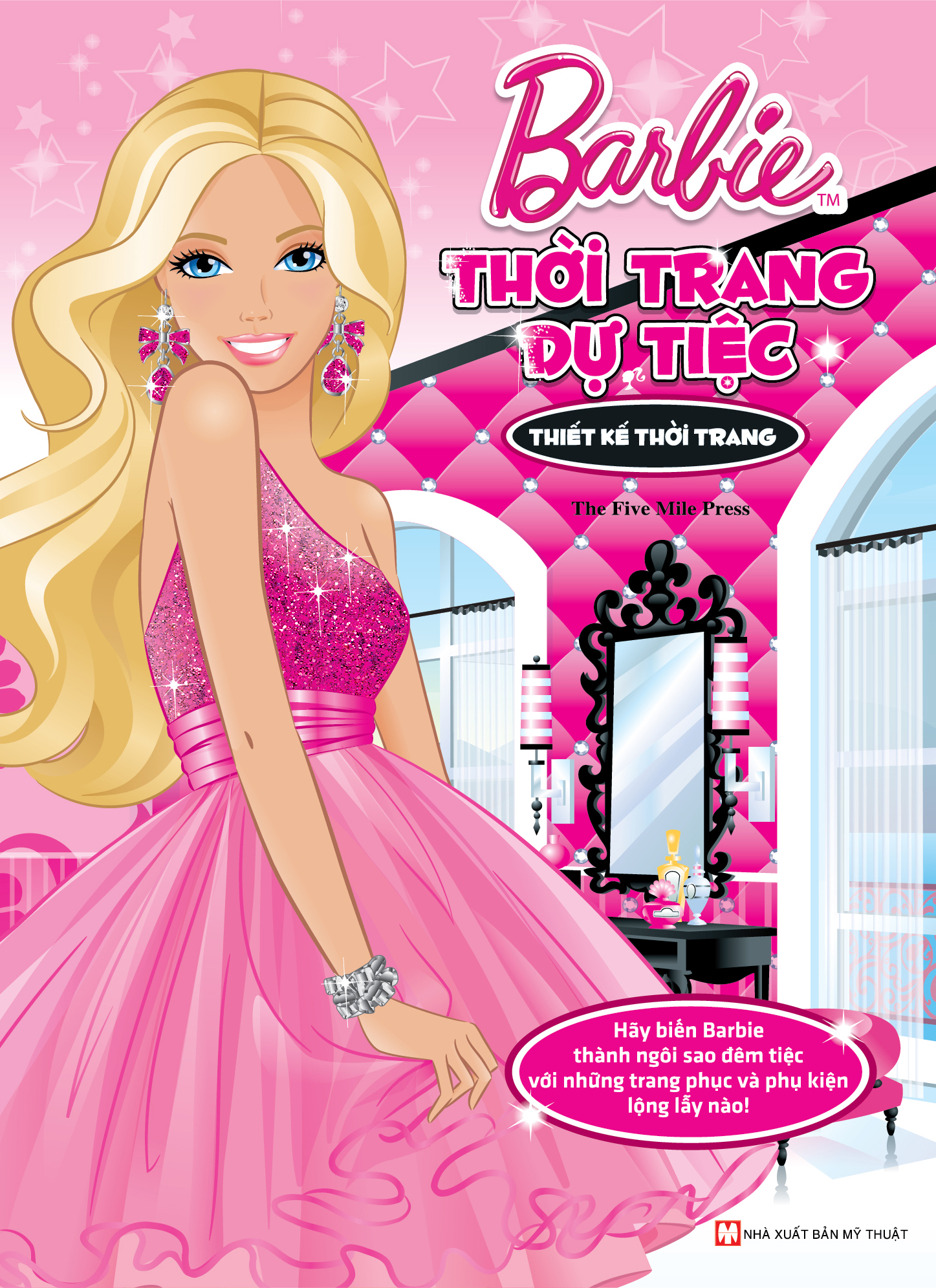 Bìa sách Barbie Thiết Kế Thời Trang - Thời Trang Dự Tiệc