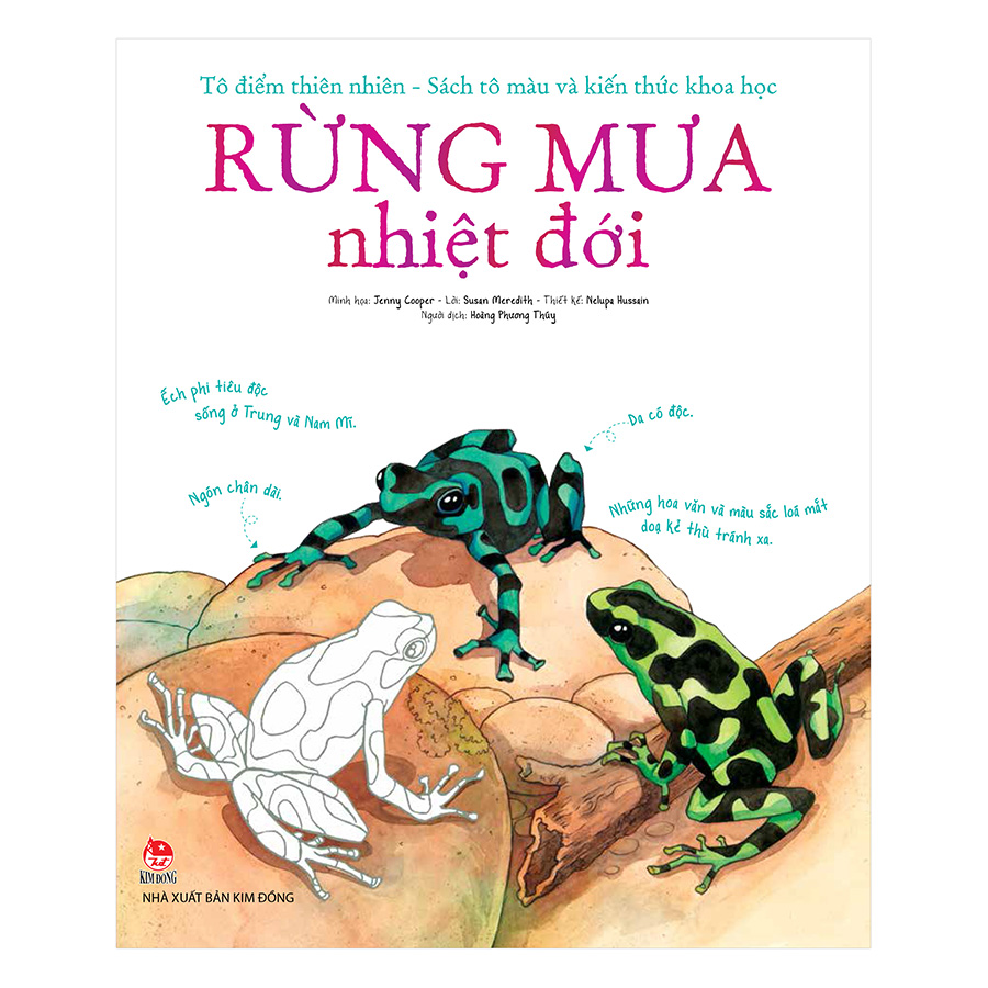Bìa sách Tô Điểm Thiên Nhiên - Sách Tô Màu Và Kiến Thức Khoa Học - Rừng Mưa Nhiệt Đới