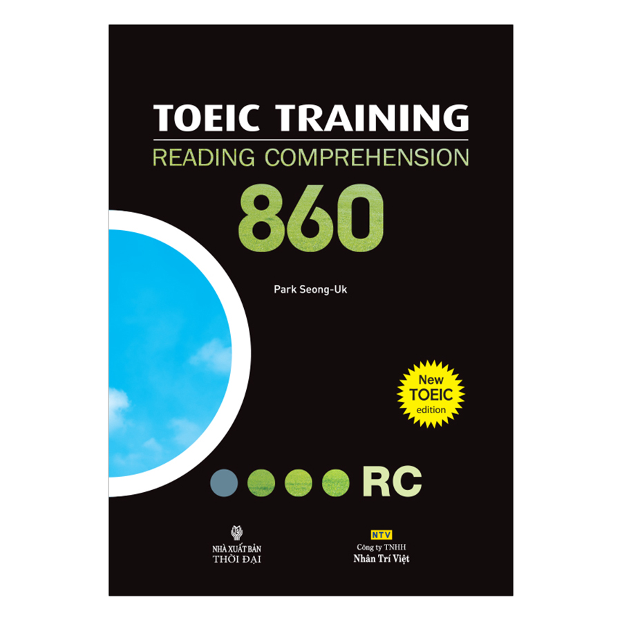 Bìa sách Toeic Training Reading Comprehension 860
