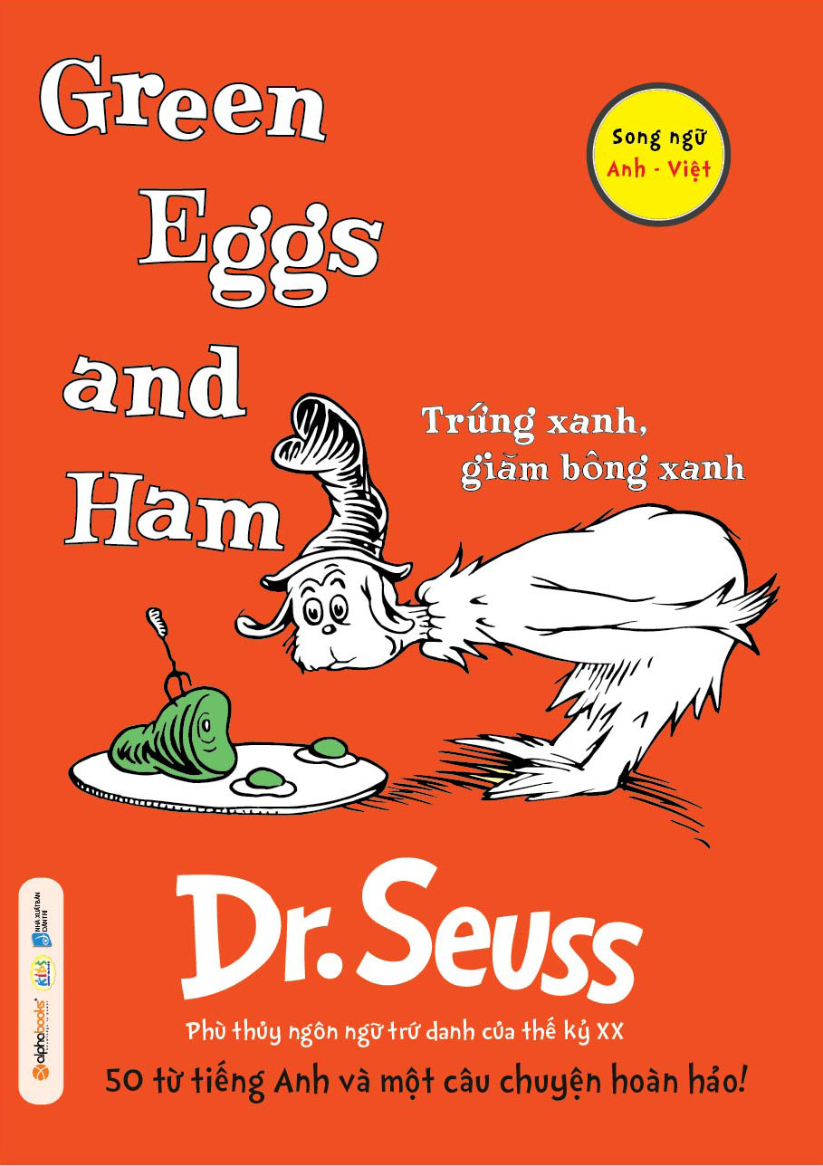 Bìa sách Dr. Seuss - Trứng Xanh, Giăm Bông Xanh