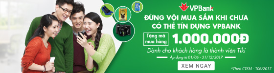 Mở thẻ VPBank tặng đến 1.000.000đ