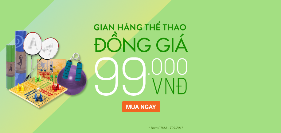 Hàng thể thao đồng giá