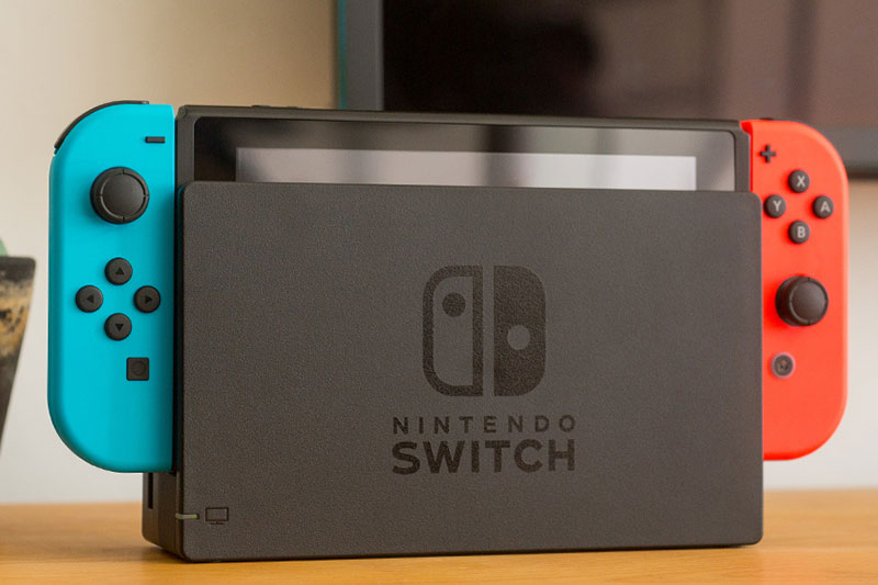  Nintendo Switch V2 HACK Neon Red Blue Joy-Con New Model V2 màn hình cảm ứng