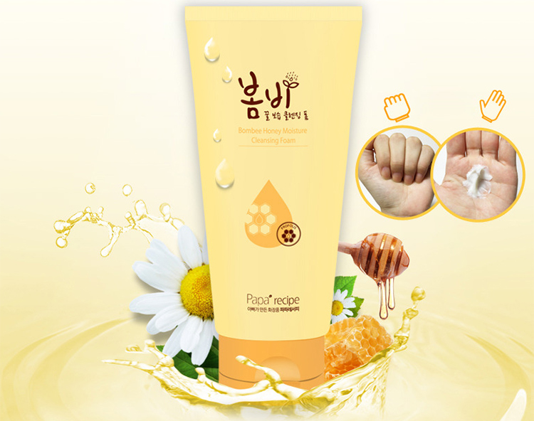 Papa Recipe Bombee Honey Moisture Cleansing Foam – Feuchtigkeitsspendendes Honig-Gesichtsreinigungsschaum 120 Ml