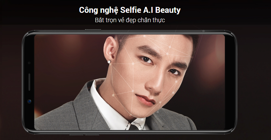 OPPO F5 với công nghệ Selfie A.I Beauty