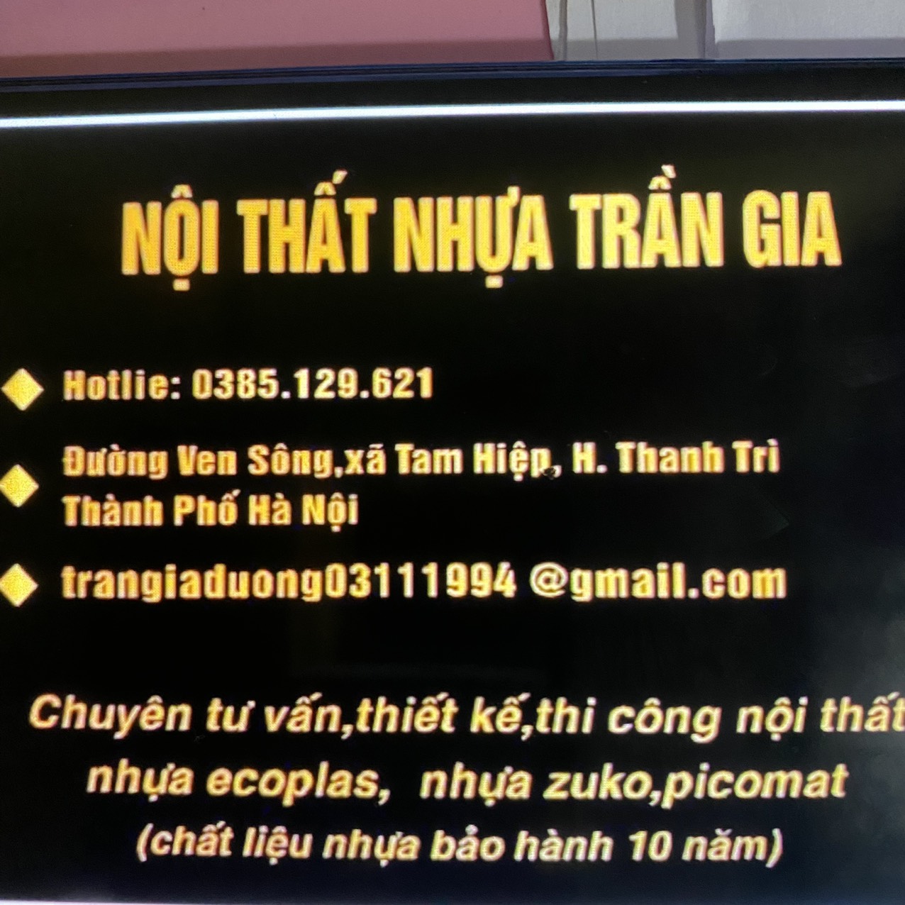 Xưởng Nội thất nhựa Trần Gia