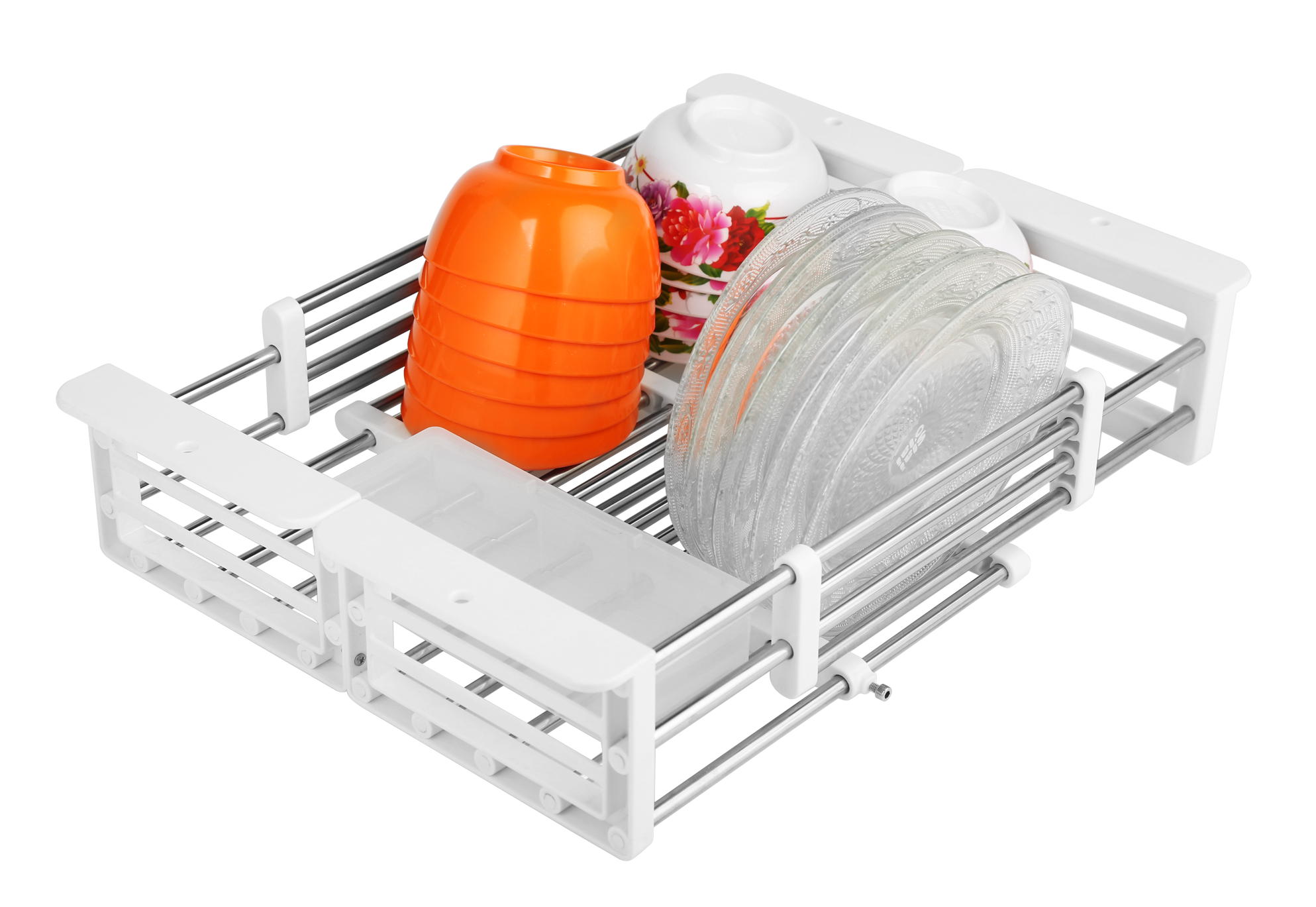Kệ Inox gác trên bồn rửa loại lớn PT-944