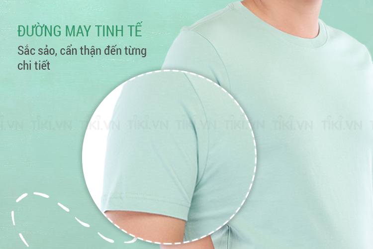 Áo Thun Nam Thoát Nhiệt Nhật Bản Gold Rhino - Xanh Bạc Hà