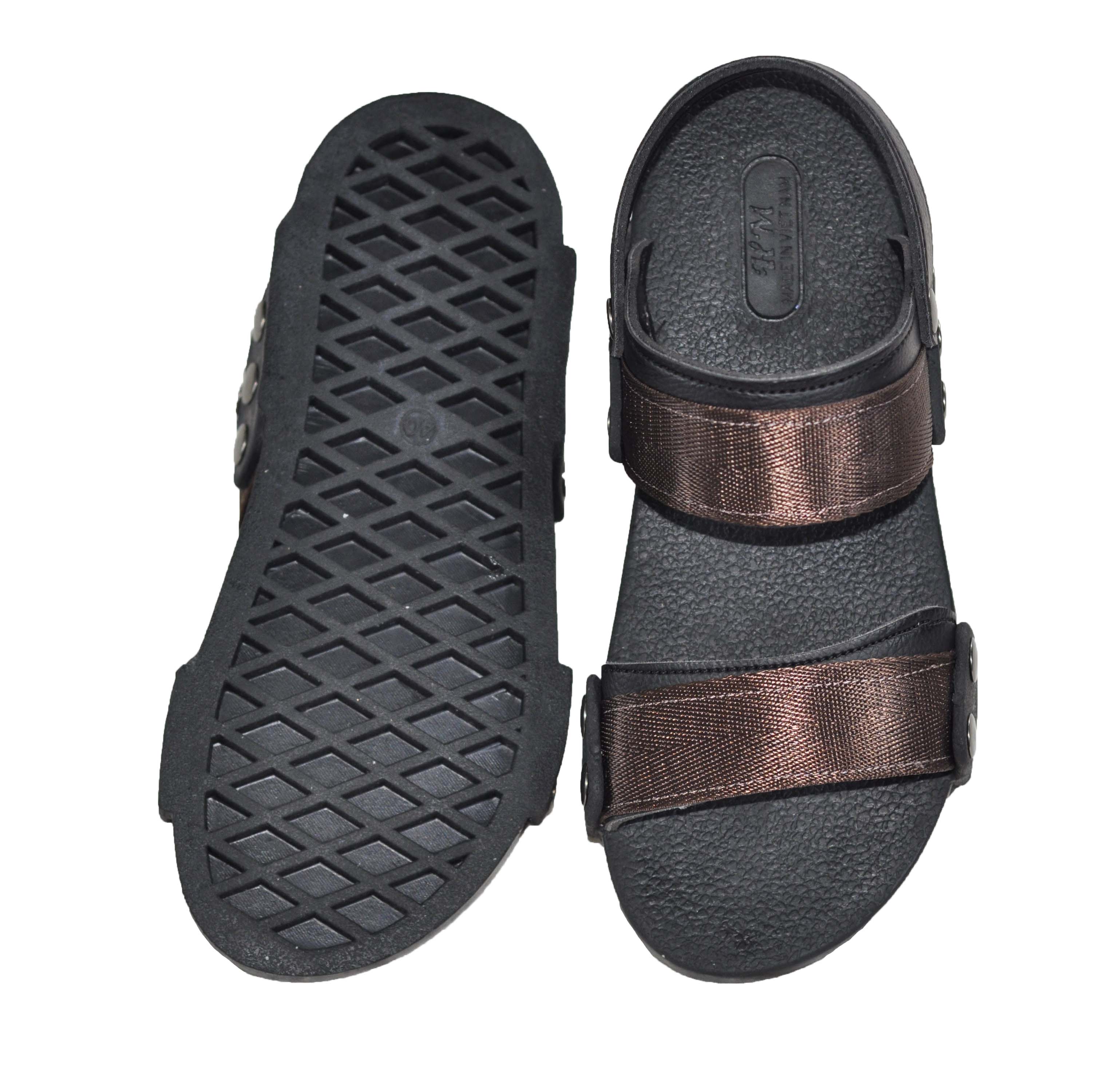 Sandal nam quai dù đế cao su đúc - TDT-X1A ( Nâu )