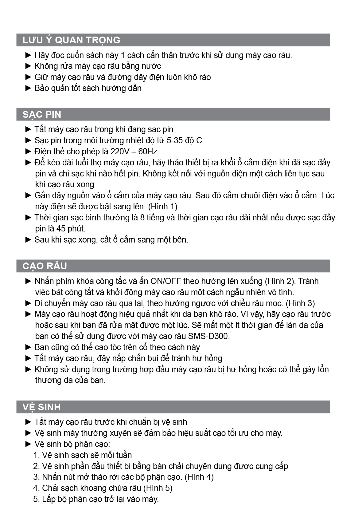 Máy cạo râu cầm tay mini