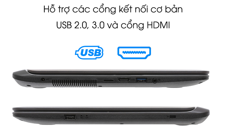 Laptop Asus Vivobook X407UB-BV147T Core i7-8550U/Win10 (14 inch) (Gold) - Hàng Chính Hãng